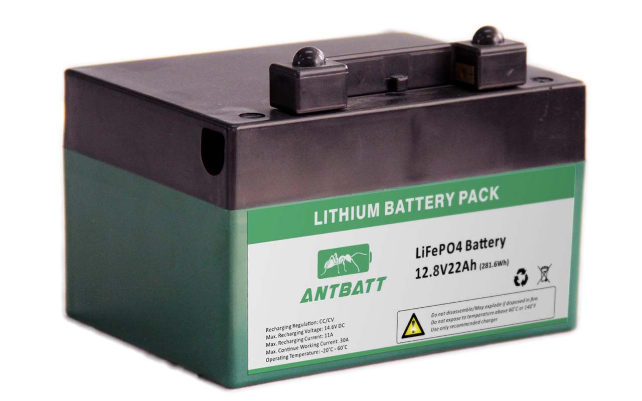 Golf Trolley LiFePO4 Battery Pack 12.8V22Ah