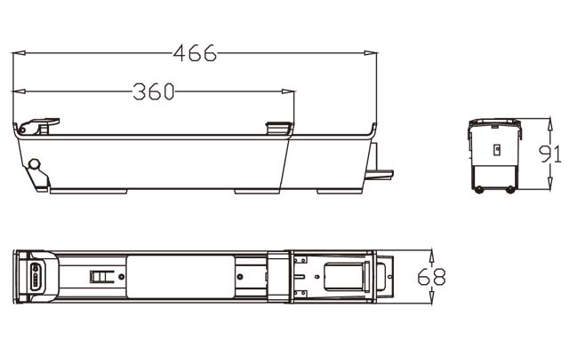Lithium E-bike Battery In Frame IF01 size