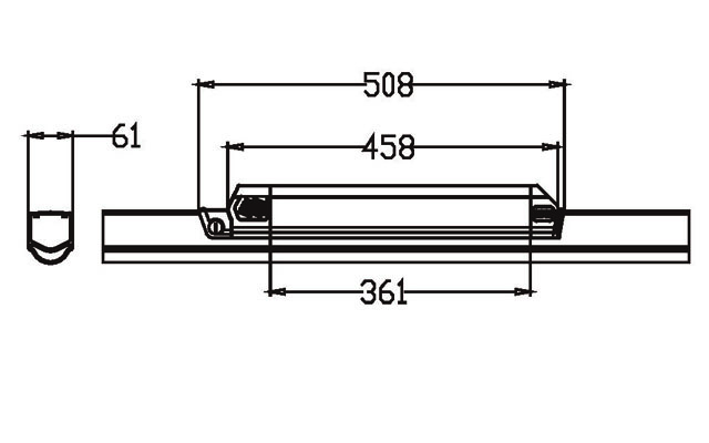 Lithium ion E-bike Battery Pack In Frame IF06 size