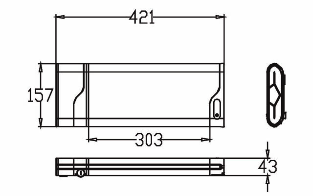 Lithium ion E-bike Battery Pack Rear Rack RR21
